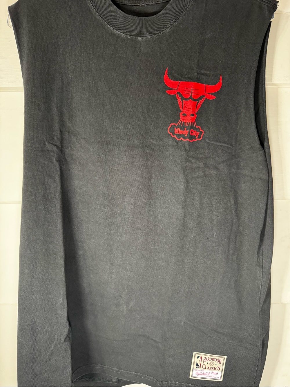 Mitchell & Ness Black Graphic Crewneck Tee